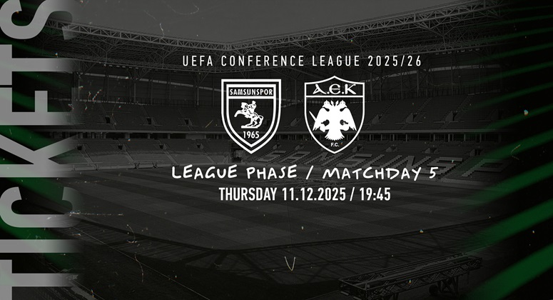 Δίπλα στην ΑΕΚ και στην Τουρκία – Στη διάθεση του κόσμου τα εισιτήρια για το ματς με την Σαμσουνσπόρ!