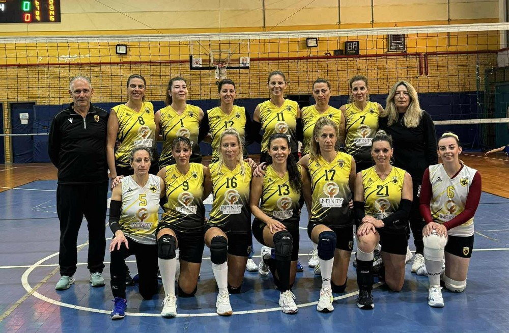 ΑΕΚ: Νίκησε (3-0) και τον ΑΣ Παπάγου η γυναικεία ομάδα Vintage Volley